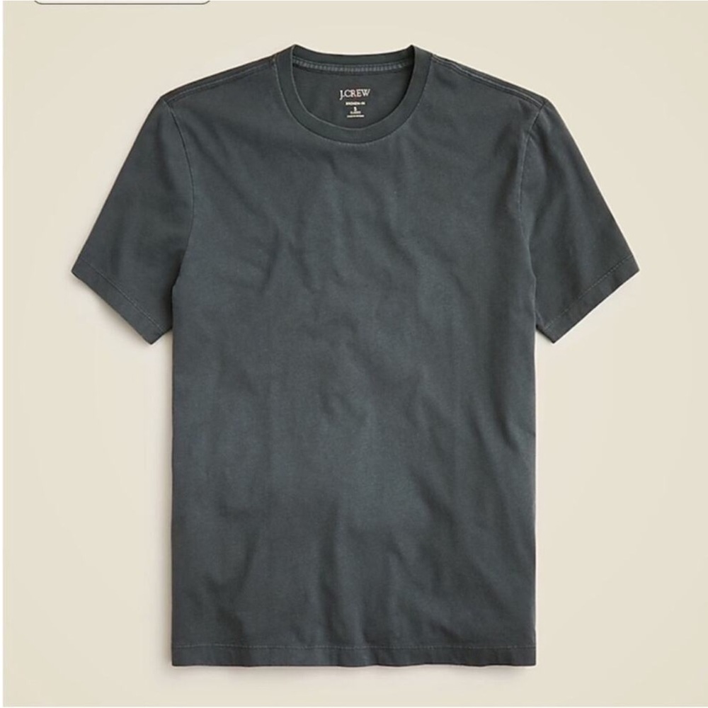 NWT J.Crew Broken-in T-shirt Bedford Coal S tag hole could use a stitch